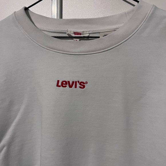 Levi's White Cropped Women's Sweater - Picture 2 of 2